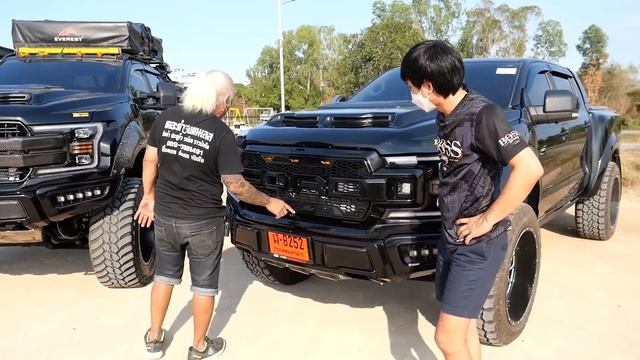 Ford Ranger แปลงร่าง F-150 หล่อเข้ม 2 สไตล์สเต็ปยก 3" และยก 8" จากเดอะดําสแตนเลส : รถซิ่งไทยแลนด์ смотреть онлайн