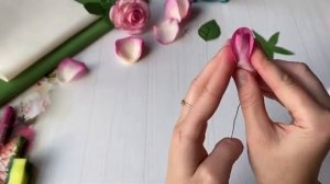 Роза из фоамирана Только 15 лепестков! Реалистичные цветы Diy Rose Flower Foam Paper / Flores foami