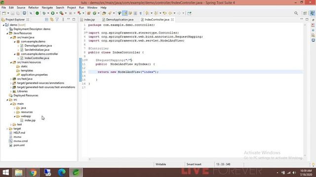 Run JSP in Spring Boot App | Call JSP from Controller in Spring Boot|Spring Boot JSP смотреть онлайн