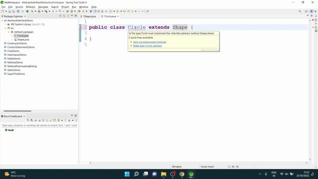 #Java #javaprogramming Abstract Classes and Methods - Learn Abstraction in Java | Java Tutorial смотреть онлайн