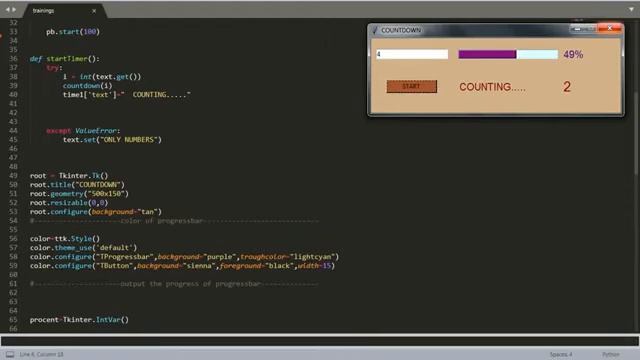Python timer with progressbar смотреть онлайн