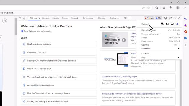 How To Open The Developer Tools In The Microsoft Edge Web Browser | PC | *2023*