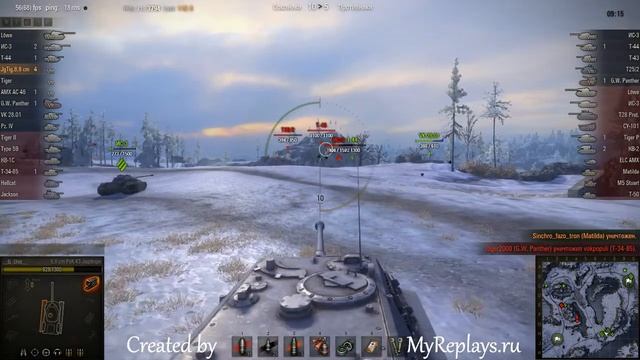WOT: Arctic Region - 8.8 cm Pak 43 JagdTiger - 4 frags - смотреть онлайн