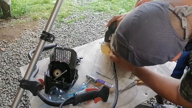 Ремонт бензокосы, замена катушки зажигания. смотреть онлайн