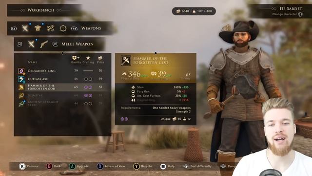 GREEDFALL - 2 Best Weapon Location Early – Legendary Sword & Hammer!