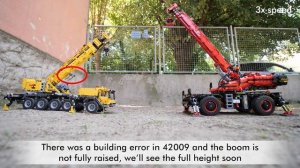 LEGO Technic Crane Battle - 42009 Mobile Crane MK II vs 42082 Rough Terrain Crane