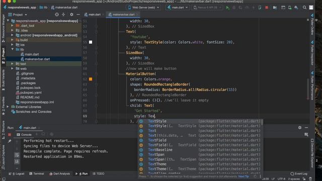 Create a Responsive Website Using Flutter - Flutter Web - Speed Code смотреть онлайн