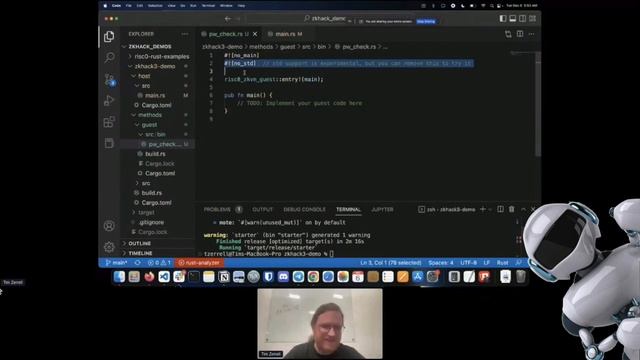 ZK Hack III — 5 Проверка паролей пример RISC Zero Live Coding смотреть онлайн