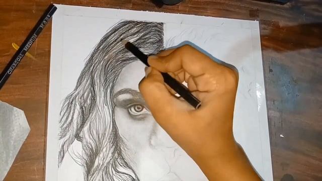 Lion Portrait Charcoal Sketch #Lion portrait charcoal sketch tutorial смотреть онлайн
