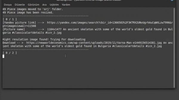Yandex reverse image search script and automatic picture download