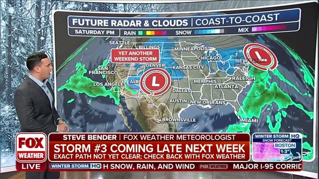 Third Winter Storm Looms Late Next Week Targeting The East смотреть онлайн