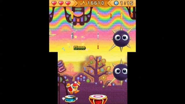 Kirby: Triple Deluxe - Dedede's Drum Dash - Level 4: Distant Traveler - Platinum Medal смотреть онлайн