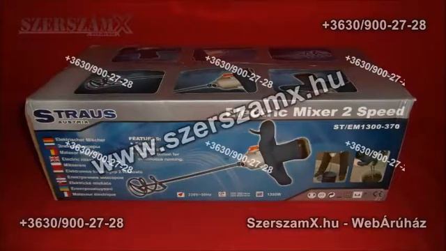 Straus Festékkeverő Keverőgép Keverő 1300W 2seb. Festék Habarcskeverő Új смотреть онлайн