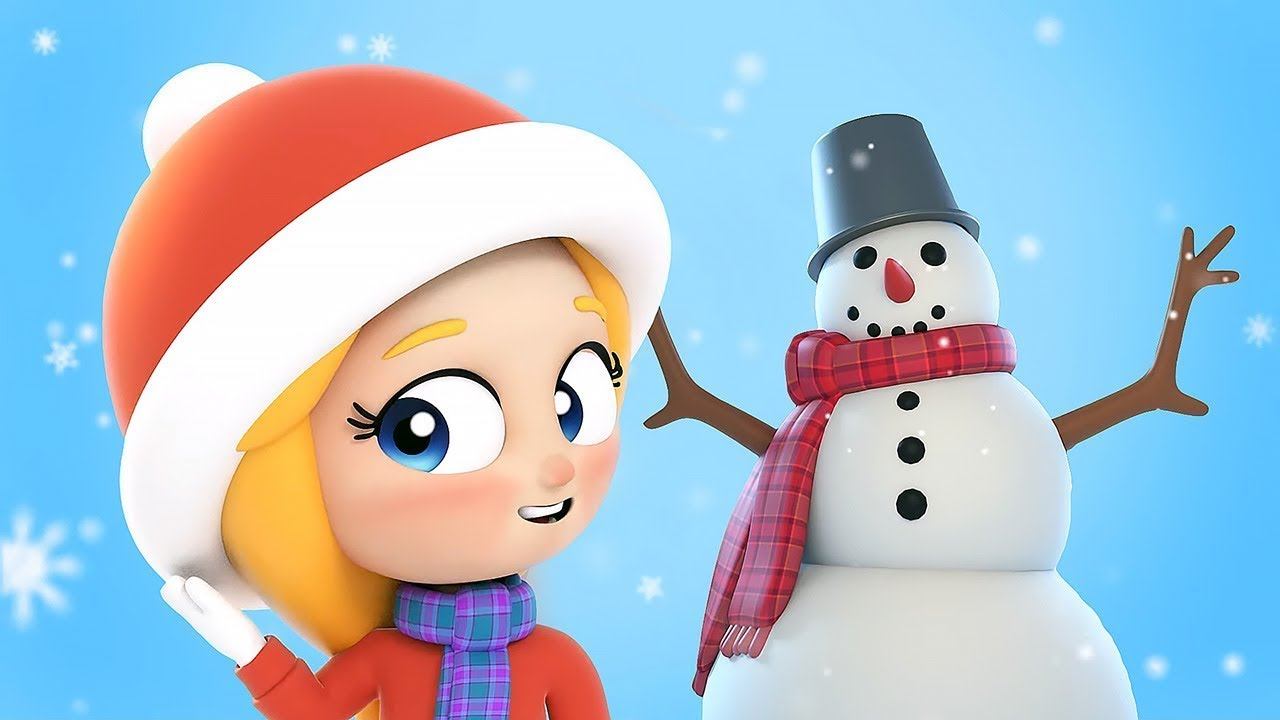 Детская песенка про снеговика. Мультик песня от Сины и Ло. смотреть онлайн