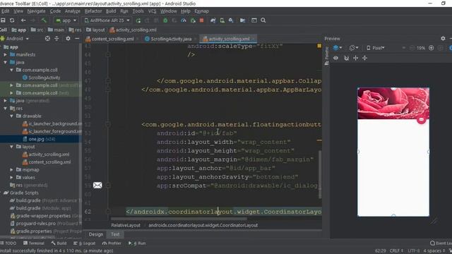 Collasping ToolBar Layout In Android Studio || Easy Way For Implement || смотреть онлайн