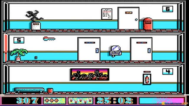 Avoid the Noid gameplay (PC Game, 1989) смотреть онлайн