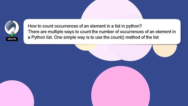 How to count occurrences of an element in a list in python? смотреть онлайн