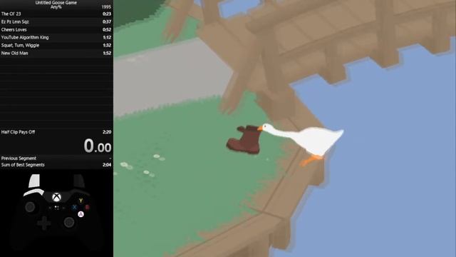 Geesus Tutorial w/ Controller [Untitled Goose Game Any% Speedrun] смотреть онлайн
