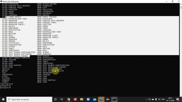 Introduction to PostgreSQL - using psql shell & notepad as editor смотреть онлайн