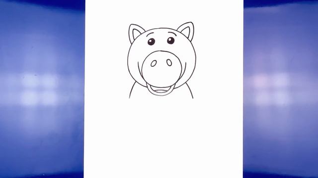 How to Draw Toy Story | Hamm | Step by Step Tutorial смотреть онлайн