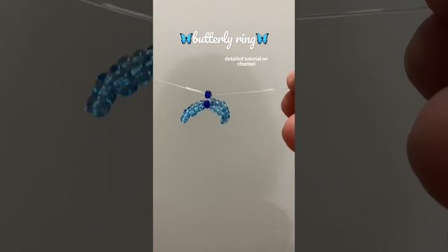 butterfly ring tutorial #beaded #beadedjewelry #tutorial #beadings #beadingtutorial #diy смотреть онлайн