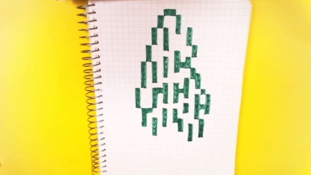 МОИ РИСУНКИ ПО КЛЕТОЧКАМ - БЕРЕЗА - ДЕРЕВО - Pixel Art Простые рисунки смотреть онлайн