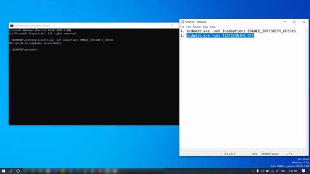 Remove Test Mode Watermark In Windows 10 Pro | (Build 19041.vb_release.191206-1406) Hindi