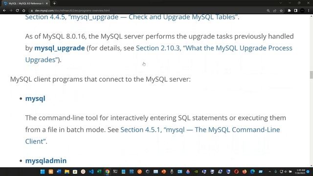 Overview of MySQL Programs - MySQL. смотреть онлайн