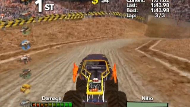 Monster Trux: Arenas ... (Wii) Gameplay смотреть онлайн