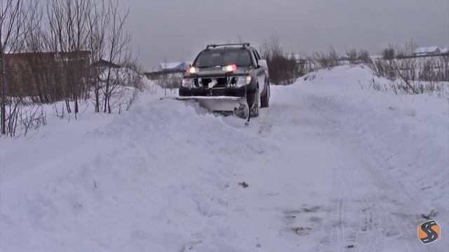 Отвал для снега на внедорожник, джип. Чистим снег 2. Много снега. Пробиваем целину смотреть онлайн
