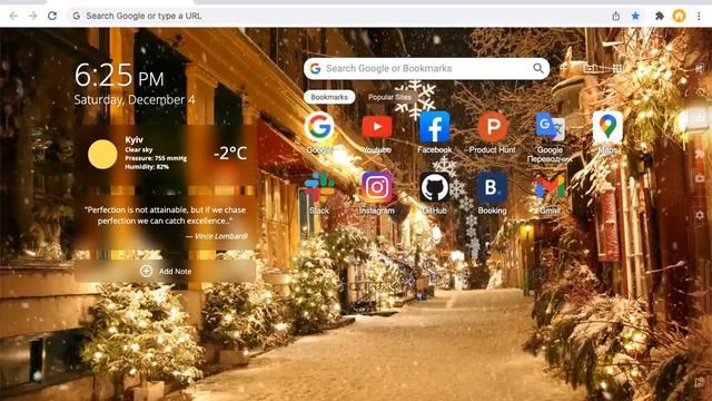 Homey: Christmas live wallpapers new tab | Chrome Extension смотреть онлайн