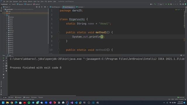 Java Darslari #25 dars Javada Global va Local o'zgaruvchi haqida смотреть онлайн