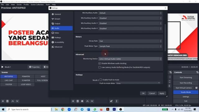 Part 13 | Cara Setting Audio di OBS Studio 2022 | Tutor Digital смотреть онлайн