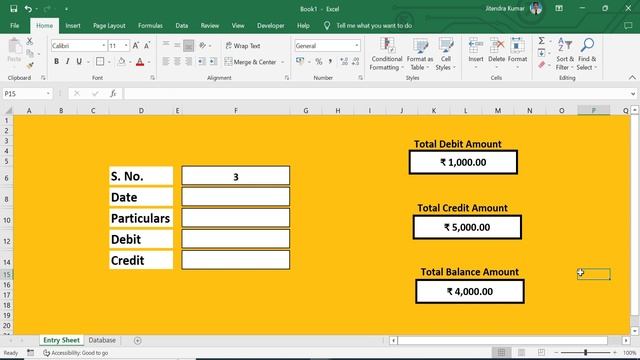 Fully Automated Debit And Credit Sheet in Excel | Debit and Credit Sheet in Excel смотреть онлайн