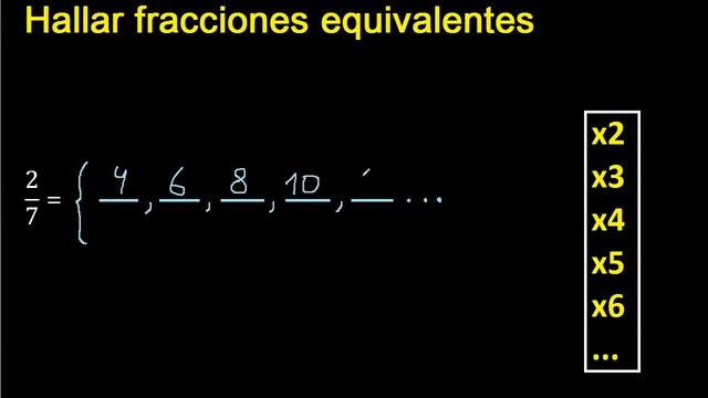 fracciones equivalentes a 2/7 , como hallar una fraccion equivalente por amplificacion y смотреть онлайн