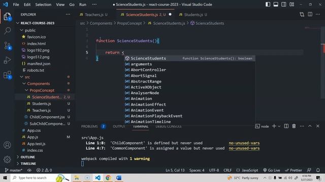 #8. Functions as Props - React JS Tutorial for Beginners 2023 смотреть онлайн