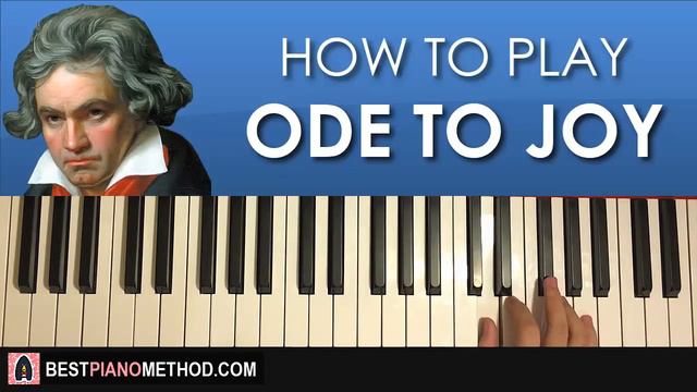 HOW TO PLAY - ODE TO JOY - Beethoven's Symphony No. 9 (Piano Tutorial Lesson) смотреть онлайн