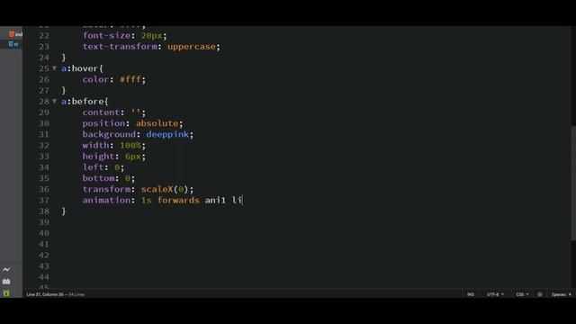 Pure CSS Menu Hover Animation | CSS Navbar Animation смотреть онлайн