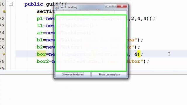 lesson(12):Event Handling+Action Listener смотреть онлайн