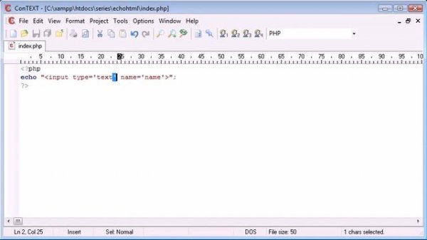 PHP Tutorial  for Output HTML Using echo_print