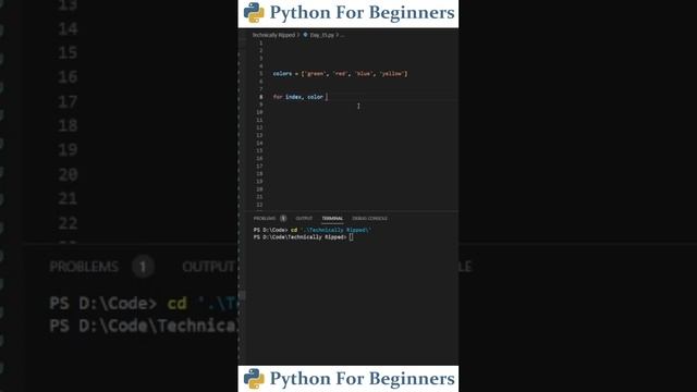 How To Use The Enumerate Function In Python | Python For Beginners смотреть онлайн