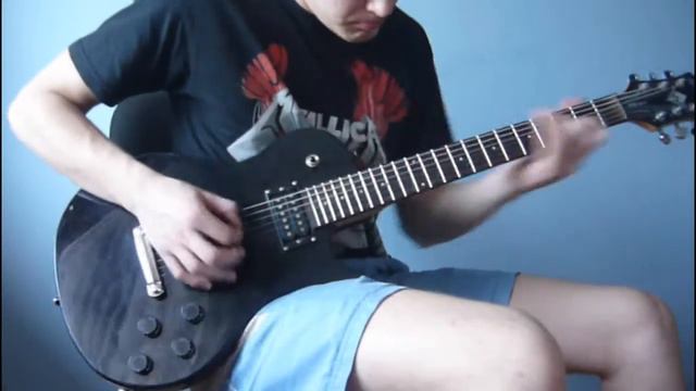 Trivium - Down From The Sky guitar cover with solo (HQ) смотреть онлайн