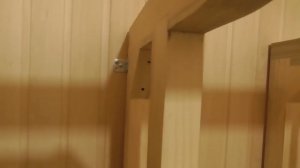 Уникальный монтаж двухярусных полков в парной./Making a sauna