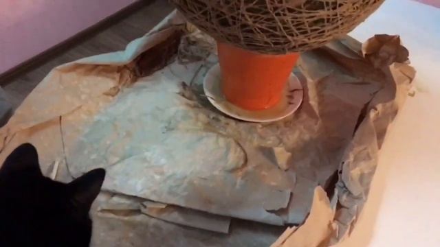 КОШКИН ДОМ # СДЕЛАЙ САМ # ДОМИК ИЗ ШПАГАТА смотреть онлайн