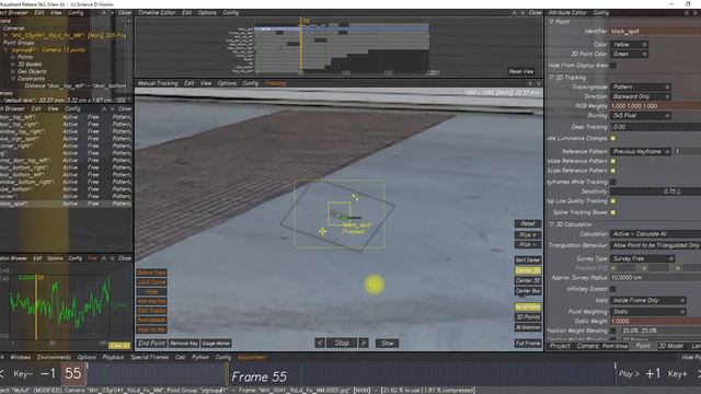 Трекинг [Tracking 3DEqualizer And Export To Nuke]