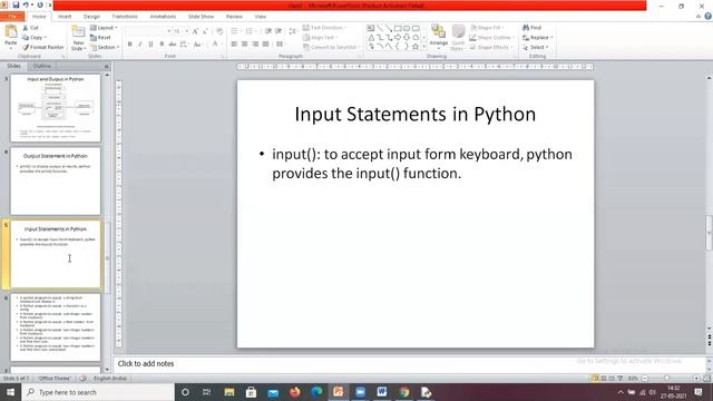 Input & Output Functions in Python 27-05-2021 смотреть онлайн