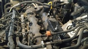 Снятие форсунок на двигателе D4HB Hyundai Santa Fe - (Kia Sorento)