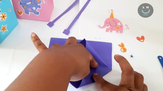 Easy paper gift bag Making ?|@AMUCuteCrafts |#diy#paperbagmaking #papercrafts#simplecraft смотреть онлайн