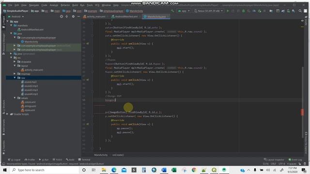 Beginner Simple Audio Player using java/ Android Studio смотреть онлайн