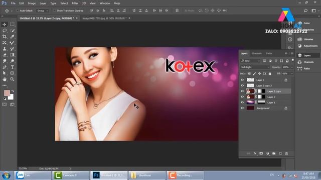 Tư duy học thiết kế đồ họa với Gradient trong photoshop, học photoshop смотреть онлайн